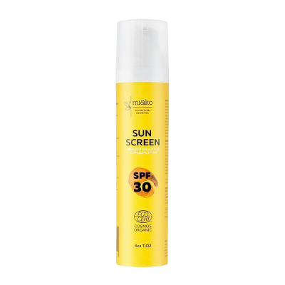 Крем для лица и тела солнцезащитный Sun Screen SPF 30 COSMOS ORGANIC MiKo